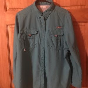 Columbia PFG shirt. Size 1X. Like new. Beautiful teal color.